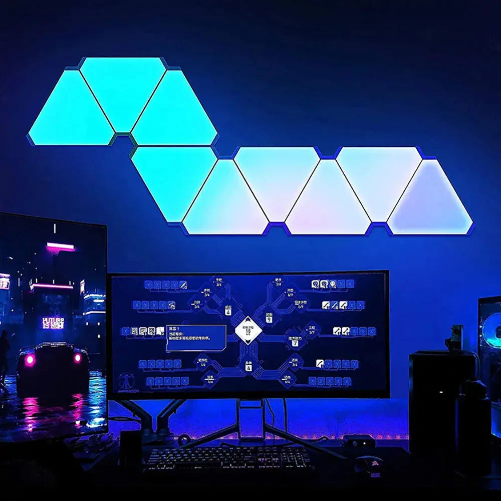 LED Triangular Quantum Lamp RGB Wall - EVERYDAY