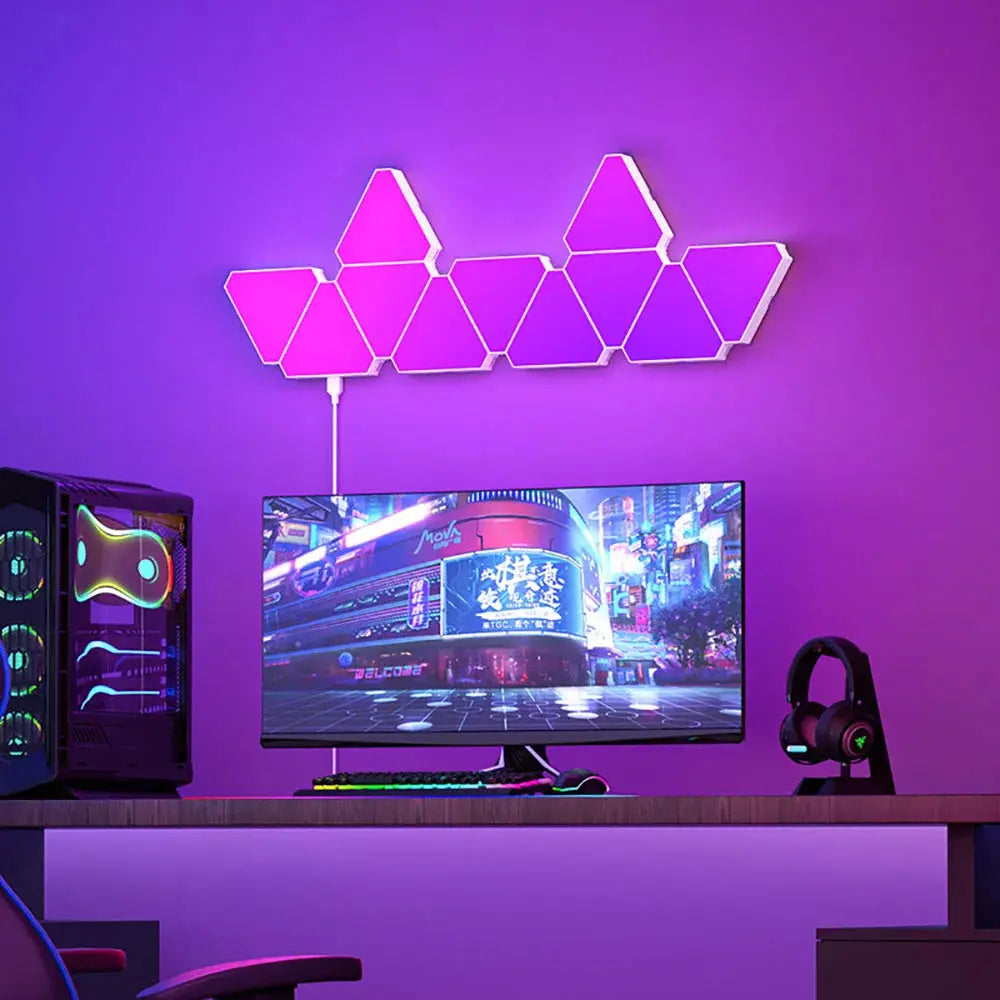 LED Triangular Quantum Lamp RGB Wall - EVERYDAY