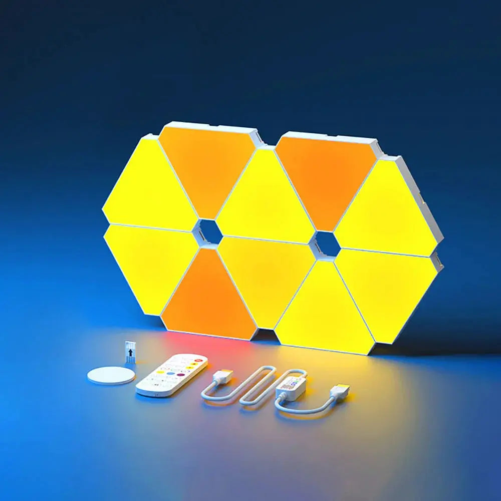 LED Triangular Quantum Lamp RGB Wall - EVERYDAY