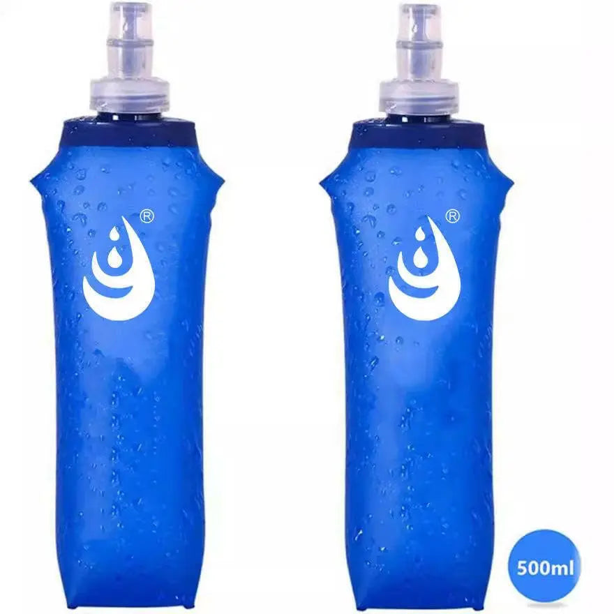 Sports Soft Water Bottle Silicone Mouthpiece Fitness Cycling Running 500 ml